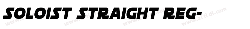 Soloist Straight Reg字体转换